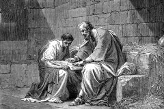 Apostle Paul preaching in prison